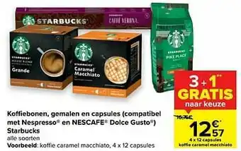 Carrefour Starbucks koffie caramel macchiato aanbieding