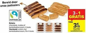 Carrefour Eclairs met banketbakkersroom aanbieding
