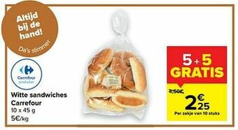 Carrefour Witte sandwiches carrefour aanbieding