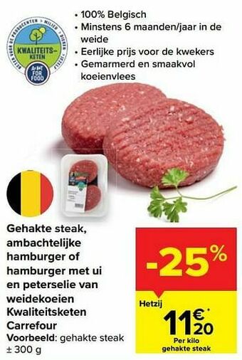 Gehakte steak