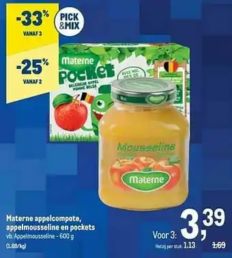Materne appelmousseline