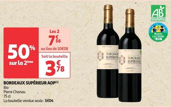 Auchan BORDEAUX SUPÉRIEUR AOP aanbieding