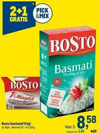Bosto rijst - basmati 10`