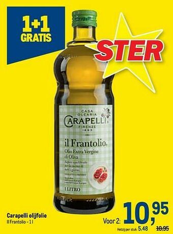 Makro Carapelli olijfolie aanbieding