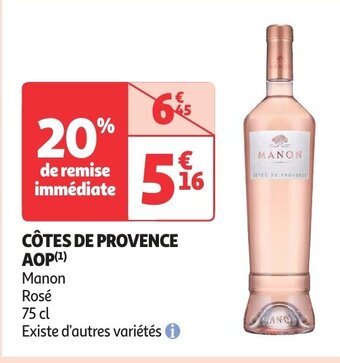 Auchan CÔTES DE PROVENCE AOP aanbieding