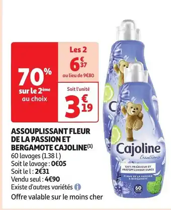 ASSOUPLISSANT FLEUR DE LA PASSION ET BERGAMOTE CAJOLINE