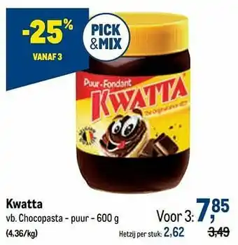 Kwatta chocopasta - puur