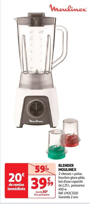 Auchan BLENDER MOULINEX aanbieding