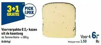 Voorverpakte kazen uit de kaastoog tomme noire