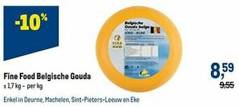 Makro Fine food belgische gouda aanbieding