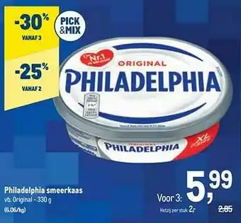 Makro Philadelphia smeerkaas original aanbieding