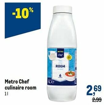 Makro Metro chef culinaire room aanbieding