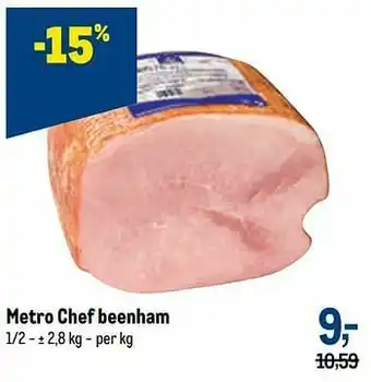 Makro Metro chef beenham aanbieding