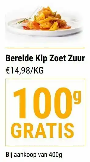 Budgetslager Bereide kip zoet zuur aanbieding