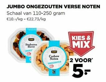 Jumbo ongezouten verse noten