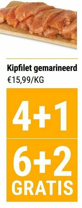 Budgetslager Kipfilet gemarineerd aanbieding
