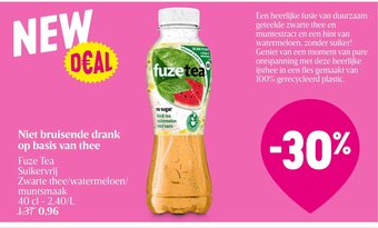 Delhaize Niet bruisende drank op basis van thee aanbieding