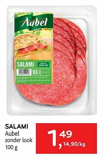Alvo Salami aubel aanbieding
