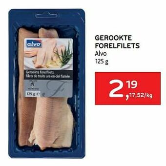 Alvo Gerookte forelfilets alvo aanbieding