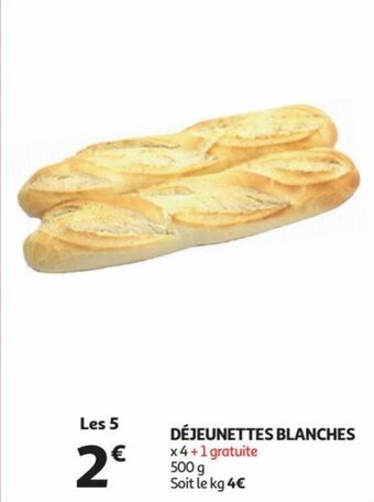 Auchan DÉJEUNETTES BLANCHES aanbieding