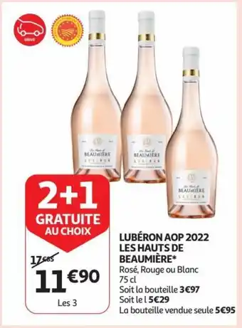 Auchan LUBÉRON AOP 2022 LES HAUTS DE BEAUMIÈRE aanbieding
