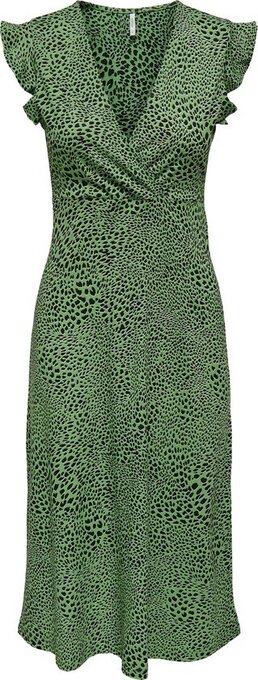 Bol.com Only onlmay s/l wrap midi dress box jrs dames jurk - maat xs aanbieding