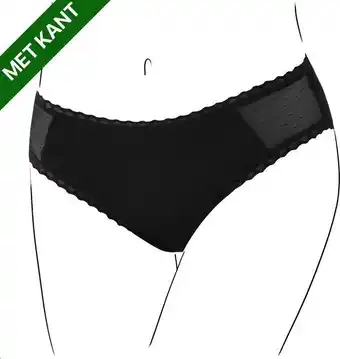 Bamboozy menstruatie ondergoed maat m 38-40 zwart period underwear duurzaam menstrueren incontinentie zero waste lily