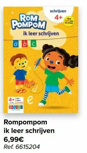 Carrefour Rompompom ik leer schrijven aanbieding