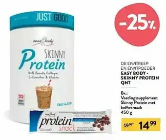Voedingssupplement skinny protein met koffiesmaak