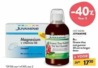 Groene thee met guaraná 20 aan te lengen doses