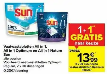 Sun vaatwastabletten optimum regular