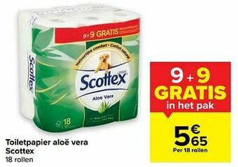 Toiletpapier aloë vera scottex