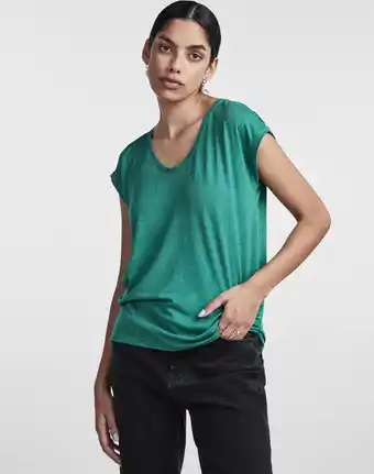 Bol.com Pieces pcbillo tee lurex stripes noos dames t-shirt - maat m aanbieding
