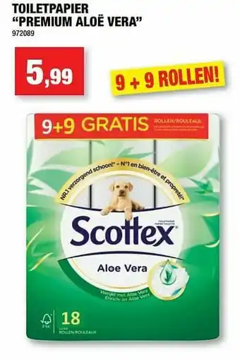 Hubo Toiletpapier premium aloë vera aanbieding