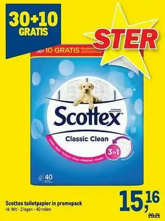 Makro Scottex toiletpapier aanbieding