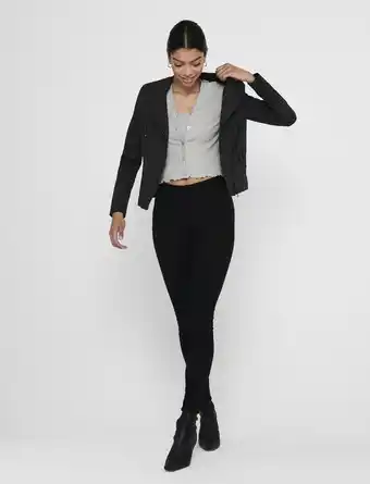 Bol.com Only onlava faux leather biker otw noos dames jas - maat 40 aanbieding