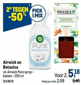 Makro Airwick pure spray - katoen aanbieding