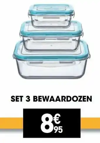 Set 3 bewaardozen