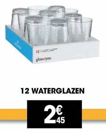 Electro Depot 12 waterglazen aanbieding