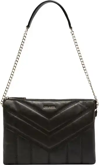 Bol.com Ted baker ayahla dames crossbody tasschoudertas leer - zwart aanbieding