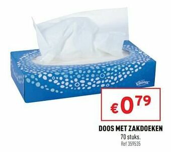 Trafic Doos met zakdoeken aanbieding