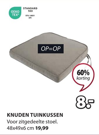 Jysk KNUDEN TUINKUSSEN aanbieding