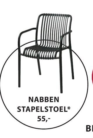 Jysk NABBEN STAPELSTOEL aanbieding