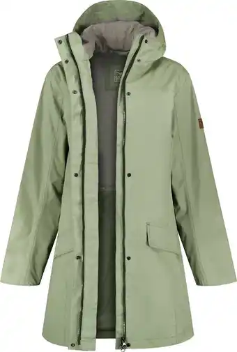 Bol.com Mgo fire jack - regenjas dames - waterdichte parka - groen - maat m aanbieding