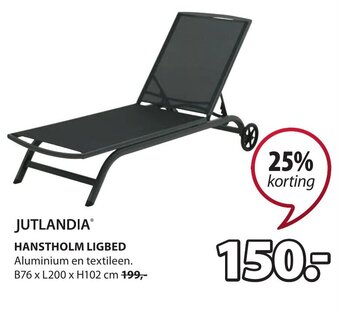 Jysk JUTLANDIA HANSTHOLM LIGBED aanbieding