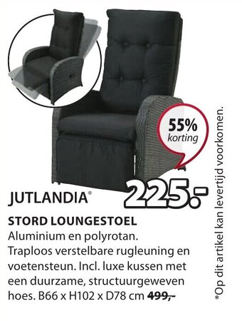 Jysk JUTLANDIA STORD LOUNGESTOEL aanbieding