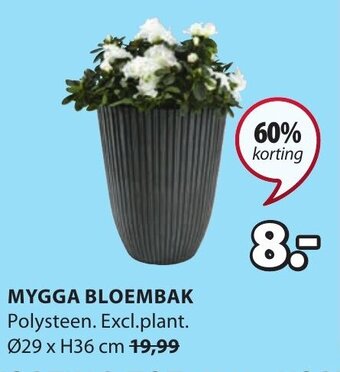 Jysk MYGGA BLOEMBAK aanbieding