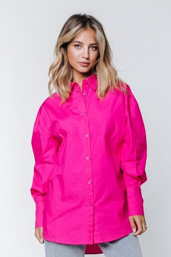 Colourful rebel talia oversized boyfriend blouse - l