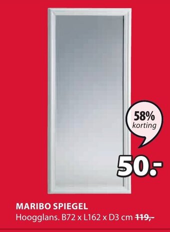 Jysk MARIBO SPIEGEL aanbieding
