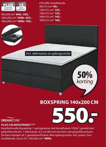 Jysk PLUS C40 BOXSPRING aanbieding